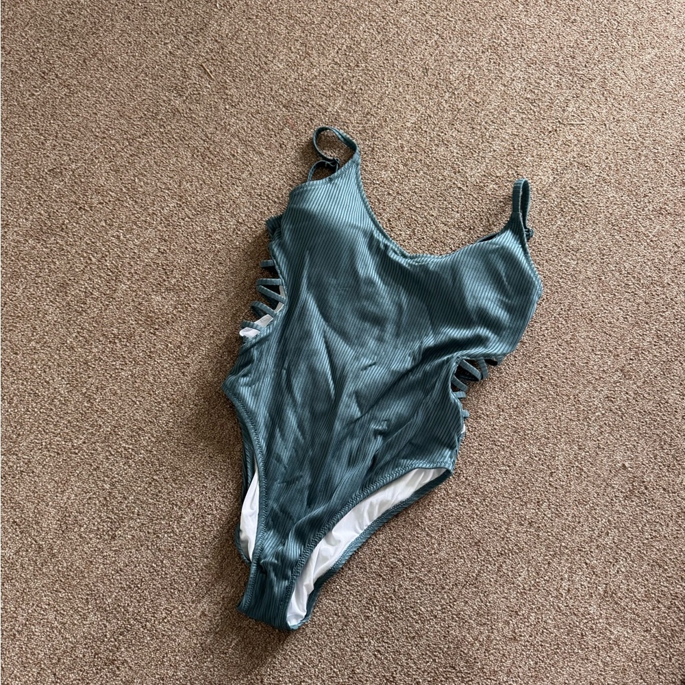 PINK Victoria's Secret Teal One Piece Swimsuit
